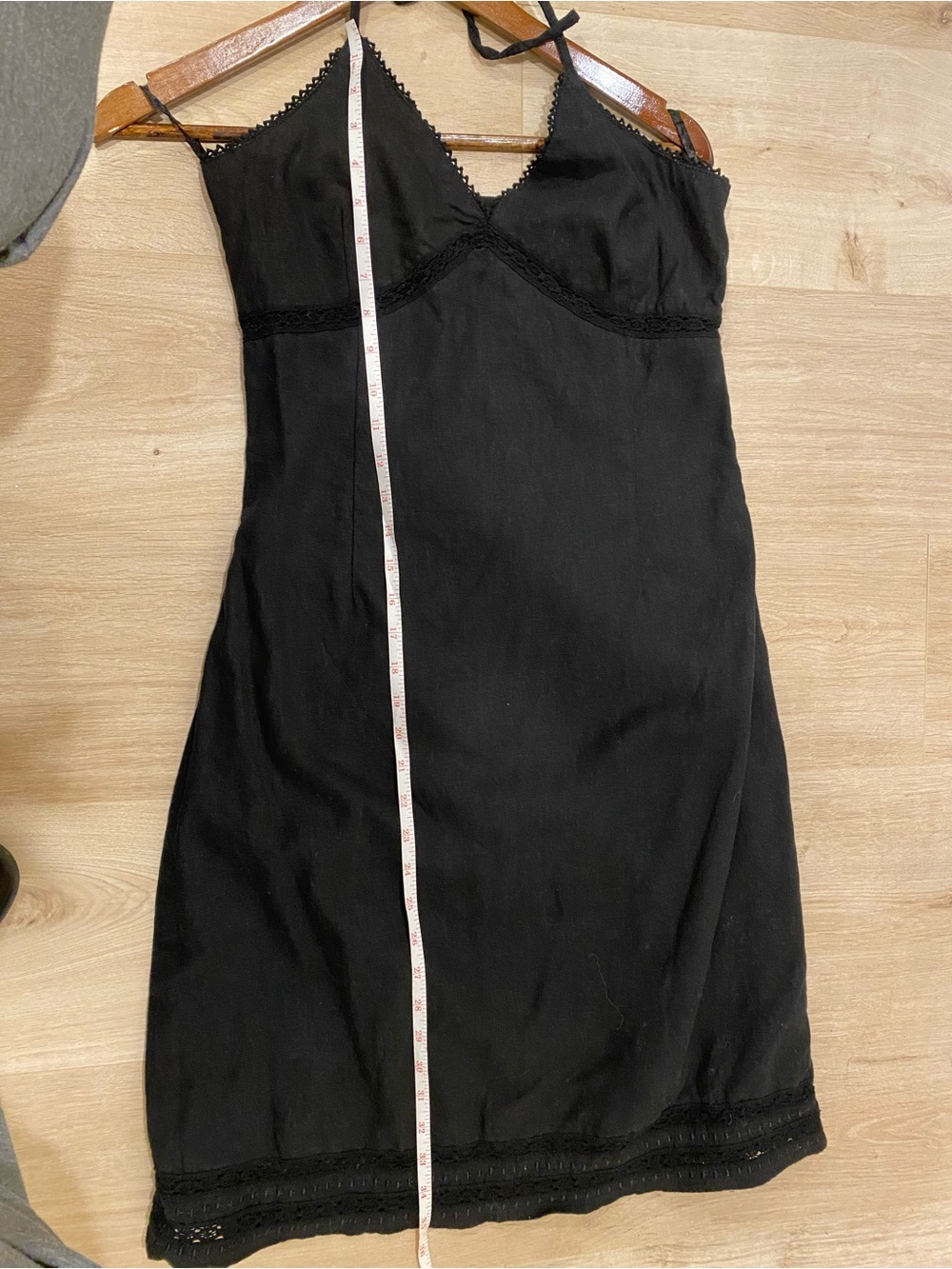 Poet Black Lace-Trim Slip Dress - Picture 5 of 5